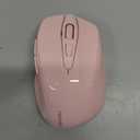 TECKNET Wireless Mouse, 2.4G Ergonomic Optical Mouse, Computer Mouse for Laptop, PC, Computer, Chromebook, Notebook, 6 Buttons, 24 Months Battery Life, 2600 DPI, 5 Adjustment Levels - Pink
