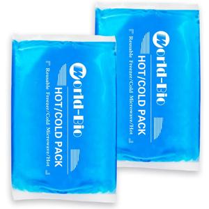 Large Gel Ice Packs for Injuries Reusable Hot Cold Pack Compress for Pain Relief, Rehabilitation, Comfort Ice Gel Pack Flexible Therapy on Neck, Arm, Knee, Leg, Shoulder, Elbow, Wrist - 2 Pack Blue