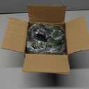 Artificial Hanging Plants for Shelf, Fake Potted Greenery 1-Pack Faux Mandala Vines in Black Pot, Dcor for Office Living Room Bathroom Indoor Outdoor