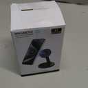 Magnetic Wireless Charger Stand 15W Fast Mag-Safe Charger for iPhone 17 /17 pro/ 17 Air/ 17 pro max 16/15/14/13/12 Series Magnet Wireless Charging Station/Pad with Sleep-Friendly Light for AirPods