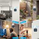 WIFI Wireless Doorbell Chime Compatible with Ring, Nest, Blink Video Doorbells, Smart Indoor Doorbell Receiver with LED Flash Alert for Home Security (2 Pack)