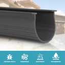 3" Garage Door Bottom Seal Weatherstrip in Grey - 1/4" T Style - All Widths (9' Wide Door)