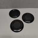 Piano Caster Cups Grand Piano Caster Cups Piano Leg Hardwood Cups Pads for Grand Piano (Wood Black, Set of 3)