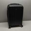 DELSEY PARIS Titanium Hardside Expandable Luggage with Spinner Wheels, Black, Carry-On 21 Inch