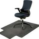 Office Chair Mat for Hardwood Floor, 36" x 48" Non-Slip Office Chair Mat for Rolling Chair, Heavy Duty Textilene Floor Protector for Hardwood Tile, Desk Computer Chair Mat for Home Office, Black