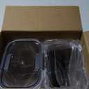 Rubbermaid Brilliance Plastic Food Storage Pantry Baking Set, 3 Containers with Lids (6 Pieces Total), BPA-Free, Clear