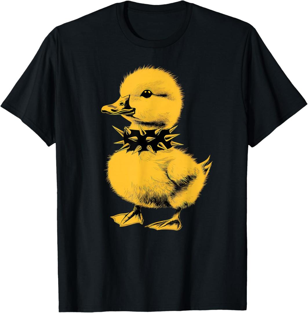 Rocker Duck Punk Metal Rock and Roll Music Toddler Kids Boys T-Shirt, S