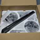 TCL Ceiling Fans with Lights, 52 Inch Low Profile Ceiling Fan with Light and Remote Control, Flush Mount, DC Reversible Motor, Noiseless, 6 Speeds Ceiling Fan for Bedroom (Black)