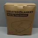 Electric Heated Blanket Queen Size 84"x90", Soft Flannel with Dual Controllers & Overheat Protection, 9 Adjustable Heat Settings & 10-Hour Auto-Off Timer, Fast Heating for Winter Comfort, Pink