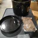 Aveyas 10 inch Ceramic Plant Pot with Drainage Hole and Saucer - Suitable for Indoor and Outdoor Use, Modern Planters for House Garden Flower Tree Snake Monstera Plants (10", Glossy Black)