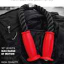 THEFITGUY Ergonomic Tricep Rope | 30 Non-Slip Cable Attachment | Wrist Pressure Relief | Grip Strength & Forearm Activation | Home & Commercial Gym Accessory | for Cable Machine & Smart Gym