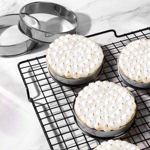 LOSYHU 11 PCS English Muffin Rings 3.15 Inch Metal English Muffin Molds with Silicone Brush Stainless Steel Crumpet Rings Nonstick Double Rolled Tart Ring Cookie Rings for Home Food Making Tool