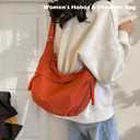 Crescent Crossbody Bags for Women, Hobo Shoulder Bag Half Moon Bag, Large Capacity Crossbody Bag for Travel, Work