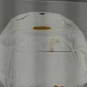 Cute Dcuk Backpack for Teens Girls Women, Kawaii Funny Aesthetic Corduroy Bookbag for High Middle School, White (Medium)