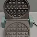 bella Flip-n-Store Waffle Maker with EverGood Ceramic Nonstick Coating, Fits-anywhere Kitchenware, Power Indicator Light, Cool Touch Handle & Cord Wrap, 7 Wide & 1" Deep Plates, 1000 Watt, Seaglass