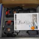 Saker Cordless Leaf Blower Portable Dust Cleaner Handheld Lightweight Blowers 180000 RPM with Adjustable Speed for Patio Cleaning, Drying,Camping Gifts 2 Batteries BF170 Black