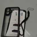 ANTSHARE for iPhone 16 Case Waterproof, [Anti Spy] Privacy Screen Protector for iPhone 16, [IP68 Under Water] Heavy Duty Full-Body Shockproof Phone Case, Black