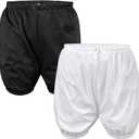 2Pack Adult Diaper Cover for Incontinence Adjustable Waist,Unisex Leak-Protection Pants Over Diapers Waterproof,Washable Adult Incontinence Briefs,Reusable Underwear for Men Women Supplies (Small, Black White)