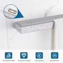 Single Towel Bar Towel Holder Bathroom Hardware Accessories,Stainless Steel Wall-Mounted Towel Rack Towel Rail,24 Inches Brushed Nickel