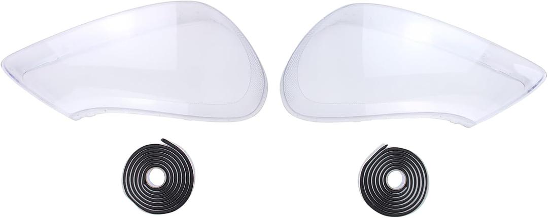 Left and Right Headlight Lens Shell Cover for Porsche Cayenne 2008-2010