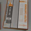 Personal Straw Water Filter to purify Water, Emergency Water Straws Portable Gear for Hiking, Camping, Travel, Fishing, Outing and Emergency Preparedness （2 Water Filters + 1 Filter Cartridge）