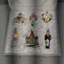 Wedding Collection Set of 6 Glass Old World Christmas Ornament 14011