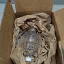 Honey Dispenser, 8oz Honey Dispenser No Drip Glass with Stand, Honey Container & Coffee Syrup Dispenser for Tea Time & Gifting, Elegant Honeycomb Honey Jar - Honey Pot Bottle for Maple Syrup Bee (Silver)