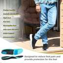 Men's Orthopedic Slip On Loafers: Comfortable Heel and Foot Pain Relief Relief Walking Shoes, Breathable Orthotic Thick Sole Plantar Fasciitis Ultra Outdoor Sneakers Black Size 11