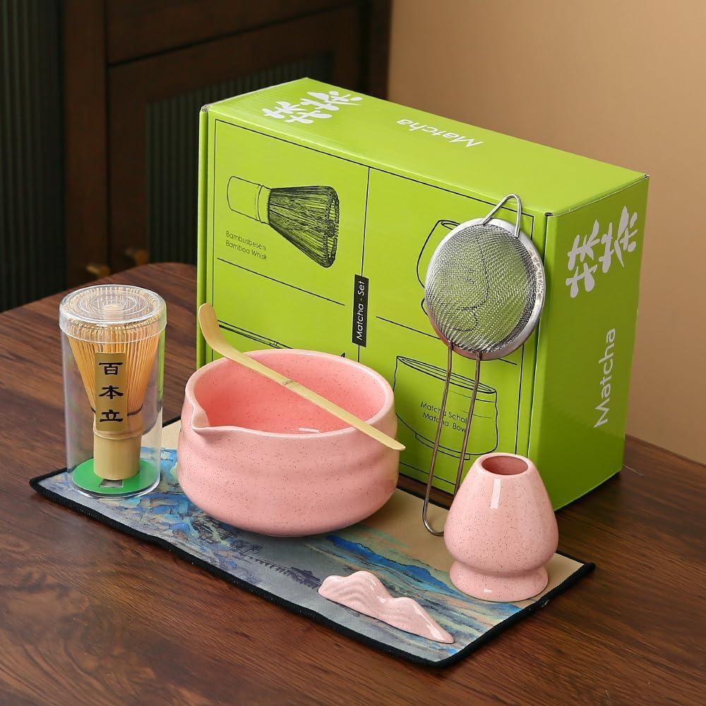 7matcha whisk set, Matcha Whisk Set 1 Matcha Whisk, Pink matcha Set matcha kit