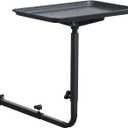 Salon Tray for Hair Stylist Steel Salon Tray Attached to Chair 360 Degree Rotating Salon Tray for Barber Chairs Hairdressing Tools Tattoo(Black)
