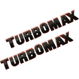 2pcs New Hood Letter Logo Emblem Badge Adhesive Nameplate Compatible with 2024-2025 Silverado Turbo-max 85079242 (Redline)