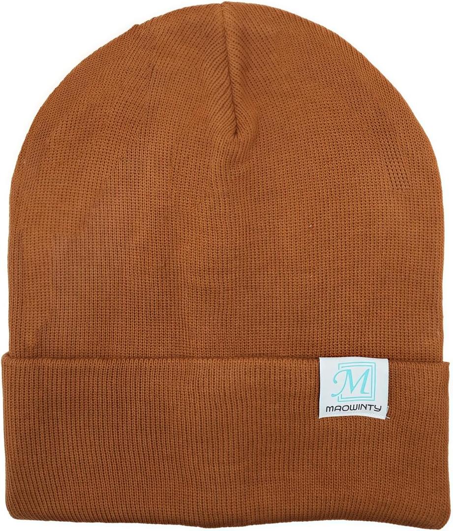 Beanie for Men and Women Cuffed Knitted Unisex Winter Running Cycling Hat Beanies Skull Cap