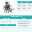 AW6653 Water Pump 68346915AA OE Replacement For 2011-2020 Chrysler 300 Dodge Challenger Charger Durango Jeep Grand Cherokee HEMI 5.7L 6.4L