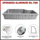 265-830 Upgrade Aluminum 6R140 Transmission Deep Pan(Brushed) Compatible with Ford F250 / F350 / F450 / F550 2011-2019 6.7L with 6R140 Transmission