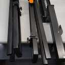 TOOENJOY Rooftop Bike Rack for Car SUV, Upright Roof Mount Bicycle Rack with 2 Arms for Movable Crossbar, 1 Bike Carrier