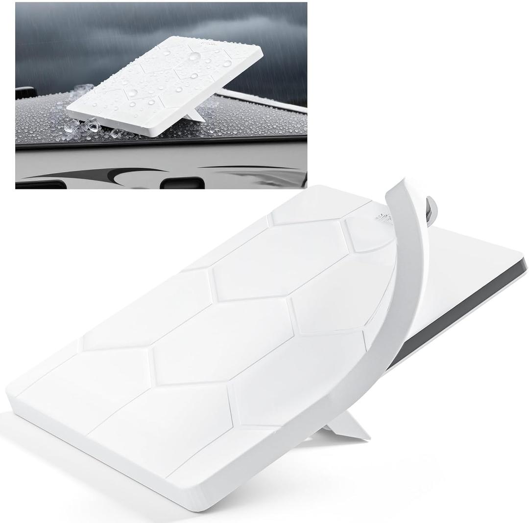 Starlink Mini Case Protective Cover, Hailproof Liquid Silicone Protective Case for Starlink Satellite Dish, Starlink Mini Accessories Waterproof Shockproof Portable for Outdoor Camping, White