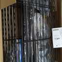 Amazon Basics 5-Shelf Adjustable, Heavy Duty Storage Shelving Unit on 4'' Wheel Casters, Metal Organizer Wire Rack, 30" L x 14" W x 64.75" H, Black