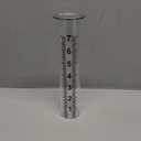 7" Plastic Rain Gauge Replacement Tube with Lid Design, Easy to Read Freeze Proof Rain Gauges (Plastic Gauge Tube)