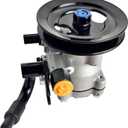 57100-1G000 Power Steering Pump with Pulley Fits for Hyundai Accent 2006 2007 2008 2009 1.6L, for Kia Rio/Rio5 2006 2007 2008 2009 2010 2011 1.6L, Power Assit Pump Assembly Replace OE# 57100-1G000