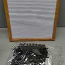 Felt Like Sharing Square Letter Board (White Felt - 10x10)  Changeable Message Board with 3 Sets of Felt Board Letters for Home, Office, & Aesthetic Room Decor  Wall Letterboard Signs In Oak Frame