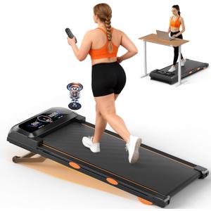 Walking Pad Treadmill with 17% Auto Incline 12-Level, 450 lbs Capacity RGB UI Screen, 3 in 1 Under Desk Treadmill with Auto Incline & Bluetooth Speaker, 3.5HP Quiet Portable Treadmills for Home, APP