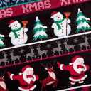 Colorful House Unisex's Ugly Christmas Jumper Sweater Printed Pullover,3D Funny Digital Print Sweatshirt Suit for Men Woman (Black)