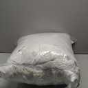 MIULEE 12 x 20 Goose Feather Down Pillows with 100% Cotton Cover, Set of 2 Soft Fluffy Decorative Pillow Inserts for Sofa Bed Couch Living Room White