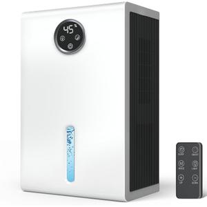 Dehumidifier for Home for Bedroom with 1000 sq.ft 120 OZ Water Tank,Dehumidifiers for Bathroom Basement with Remote Control,Auto Shut Off,Touchscreen,7 Colors LED Light