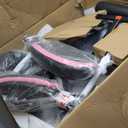HOFFREE Gaming Chair Computer Chair Fabric with Speakers Massage Game Chair with Footrest Bluetooth Ergonomic High Back Gamer Chairs with Lumbar Reclining Gaming Chairs for Adults Pink and Black