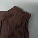 QINSEN Womens Tank Top Sleeveless Square Neck Casual Basic Fitted T- Shirts Brown M