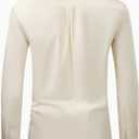 Alimens & Gentle Men's Dress Shirt Regular Fit Stretch Stain Shield Long Sleeve Solid Business Wedding Button Down Shirts (4X-Large, Beige)