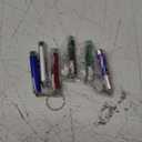 6PCS Cat Toy Mini Red Laser Pointer Cat Dog Interactive Training Tools White LED Torch Light with Keychain