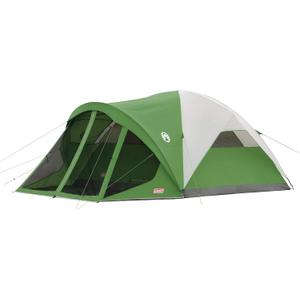 Coleman Evanston Screened Camping Tent, 6 Person Weatherproof Tent with Roomy Interior Includes Rainfly, Carry Bag, Easy Setup and Screened-In Porch