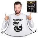 Beard Bib Apron, Beard Trimming Catcher for Men Shaving Hair Clippings Non-Stick Waterproof Grooming Cloth